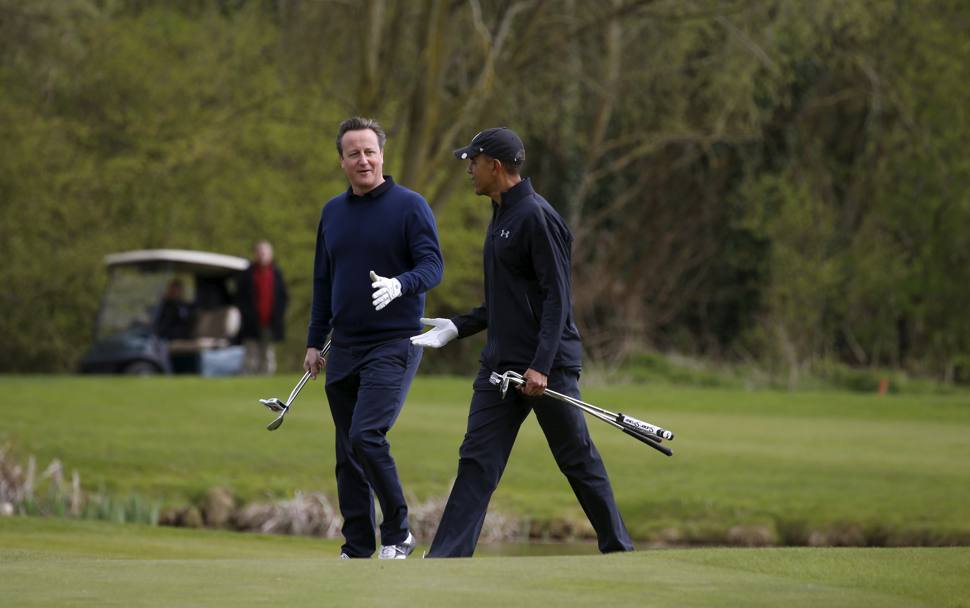 Una primizia: il golfista Barack Obama ha giocato la sua prima partita in trasferta da Presidente. Reuters